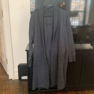 Long Banana Republic grey cardigan